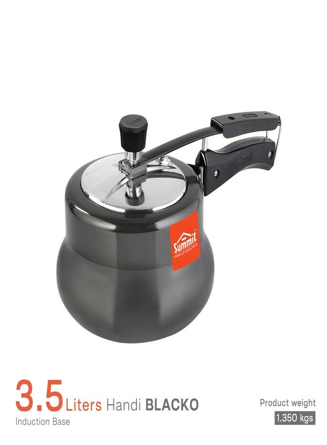 سوميت قدر ضغط ساميت ذو غطاء داخلي سعة 3.5 لتر بقاعدة حثية مطلية بالأكسدة الصلبة - Image 2